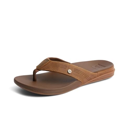 Reef Mens Cushion Bounce Lux Fashion casual Flip-Flop, Toffee, 8 UK von Reef