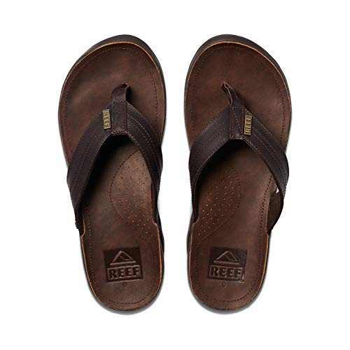 Reef Mens J-Bay Iii Fashion casual Flip-Flop, Dark Brown/Dark Brown, 8 UK von Reef