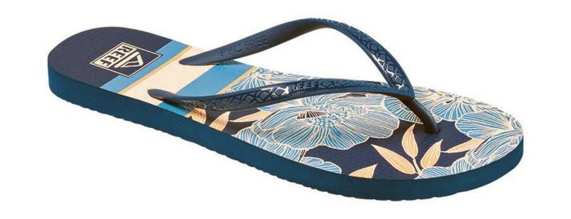 Reef Reef Damen Seaside Prints Zehentrenner Sandale - Farbe Navy Blossom Zehentrenner von Reef