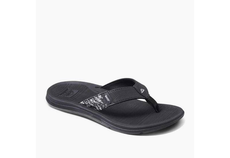 Reef Santa Ana - Damen Flip-Flops - Black/White Badepantolette von Reef