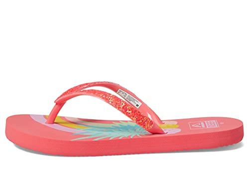 Reef Unisex-Kinder-Flip-Flops mit Stargazer-Aufdruck, Ananas-Regenbögen, 2 Big Kid von Reef