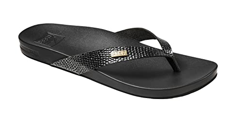 Reef Damen Cushion Court Flipflop, Black Sassy, 36 EU von Reef