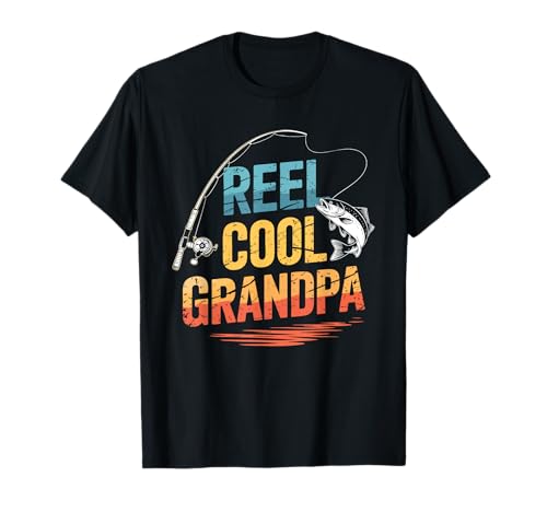 Reel Cool Opa Shirt Herren Angeln Vatertag T-Shirt von Reel Cool Grandpa Tops