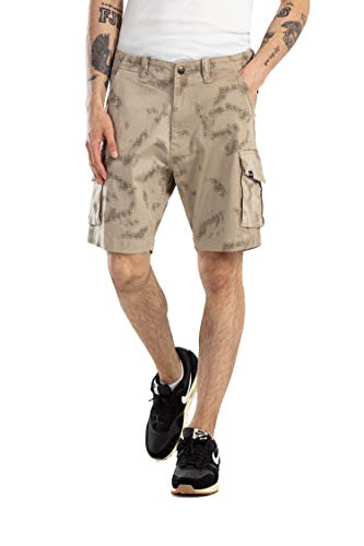 Reell City Cargo Short ST Script Camo Sand 34 von Reell