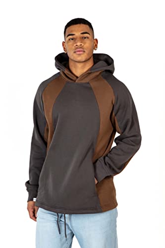 Reell Double Hoodie Raven Grey/Soil Brown M von Reell