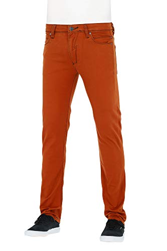 Reell Jeans Pants Men Skin Slim Fit, Burnt Orange 28/30 Artikel-Nr.1100-1001 von Reell