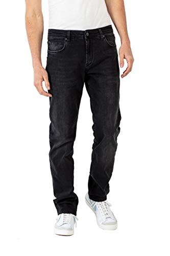 Reell Nova 2 Black Wash 36/32 Hose für Männer, Herrenjeans, Tapered Fit von Reell