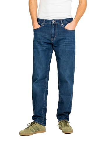 Reell Nova 2 Dark Blue 32/32 Hose für Männer, Herrenjeans, Tapered Fit von Reell