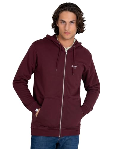 Reell Staple Logo Zip Hoodie Dark Cherry XL von Reell