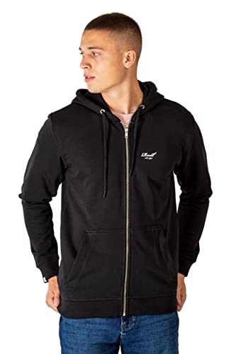 Reell Staple Terry Zip Hoodie Deep Black S von Reell