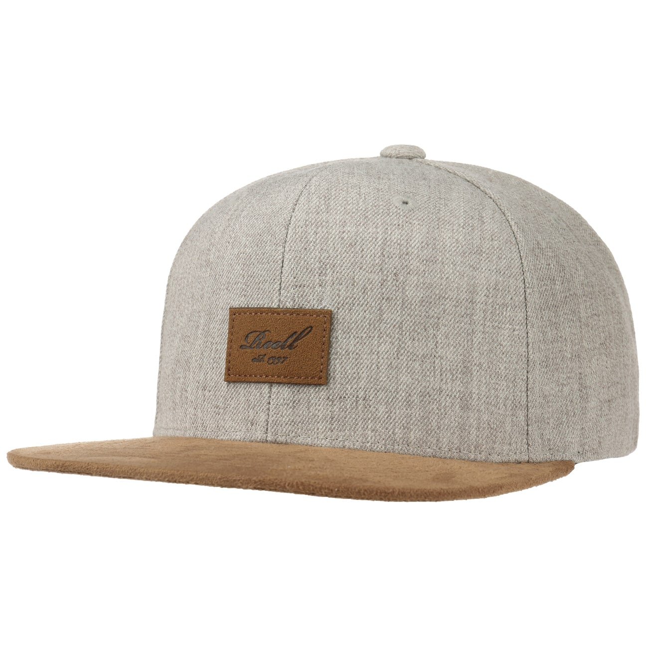 Suede 6 Panel Classic Snapback Cap by Reell von Reell