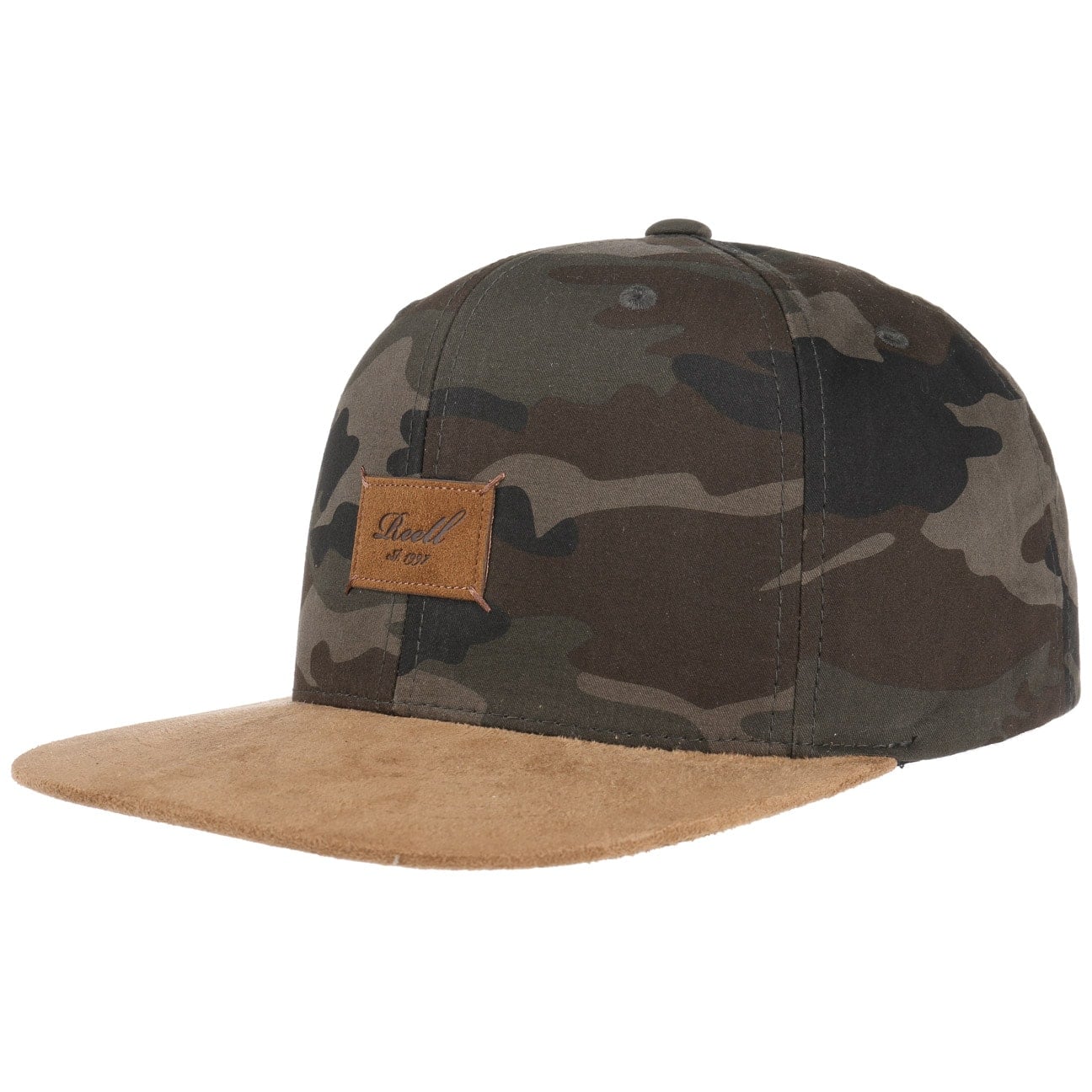 Suede 6 Panel Snapback Cap by Reell von Reell