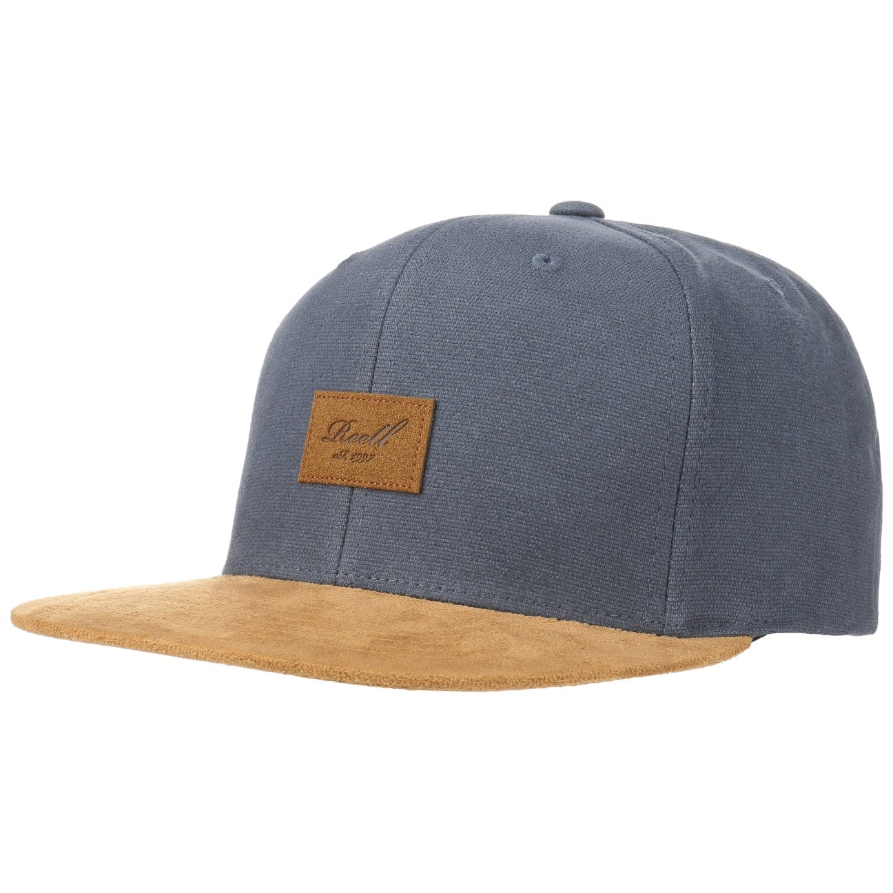 Suede 6 Panel Snapback Cap by Reell von Reell