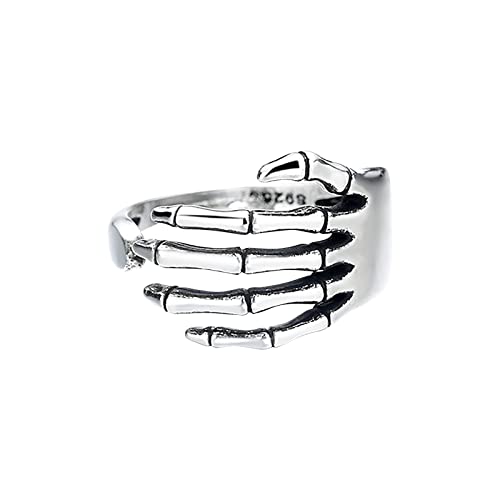 Reepetty Persönlichkeitsring Einfaches und raffiniertes Design, geeignet für alle Gelegenheiten Damen Ring (Silver-4, One Size) von Reepetty