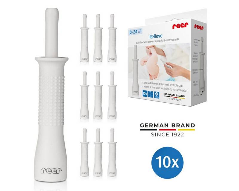 Reer Babypflege-Set Blähhilfe Relief, 10 tlg., ideal bei Koliken & Blähungen von Reer
