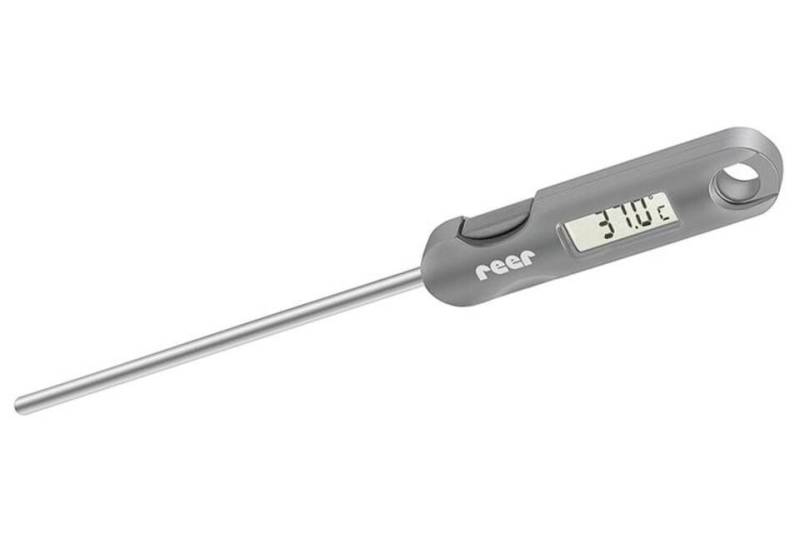 Reer Badethermometer Digitales Flaschenthermometer "FoodTemp" 22x2x1,5 cm grau, 1-tlg. von Reer