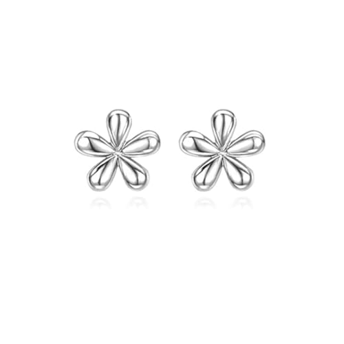 Reffeer 925 Sterling Silber Gänseblümchen Ohrringe Ohrstecker für Damen Mädchen Blumen Ohrstecker Kleine Ohrringe (A-Silver) von Reffeer