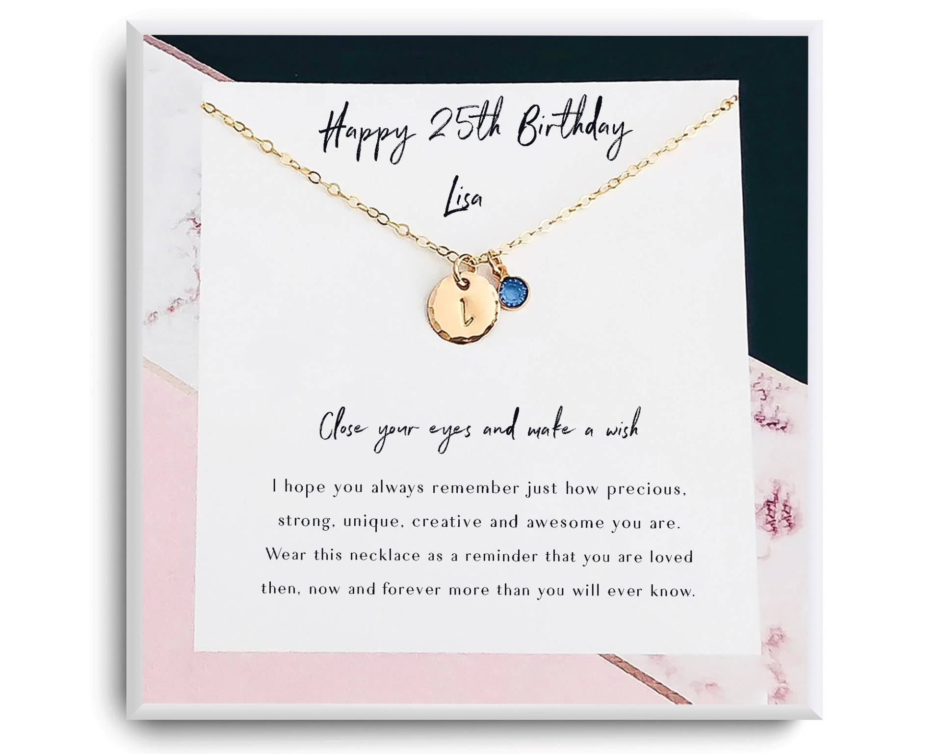 25. Geburtstag Mädchen - Happy 25Th Birthday Geschenk Personalisiertes Für Tochter, Schwester, Patin, Beste Freundin Geburtstagsgeschenk Sie von ReflectionOfMemories