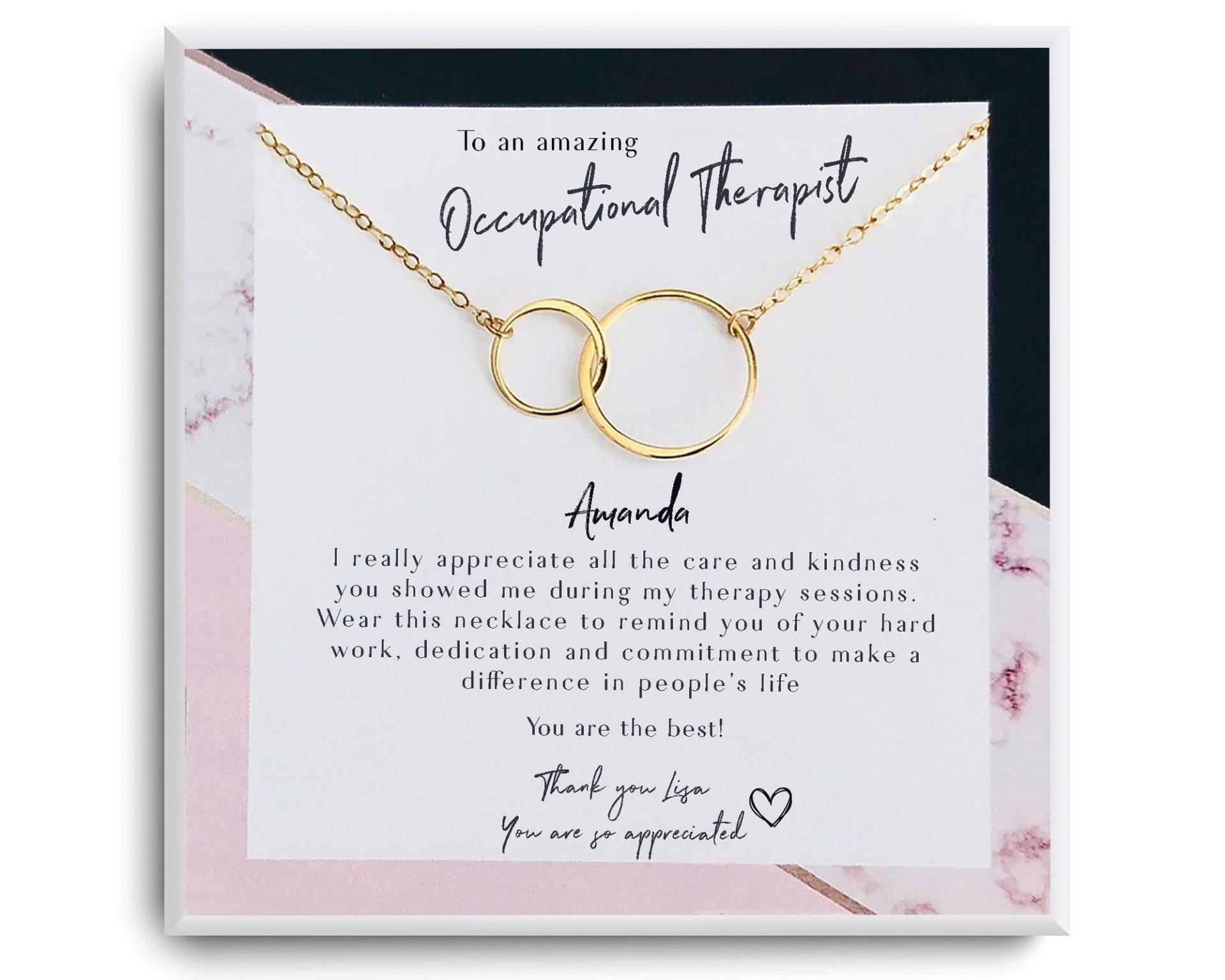 Ergotherapeutin Geschenk Für Frauen - Ergotherapie Geschenke Halskette Wertschätzung Ot Individuelles Dankeschön von ReflectionOfMemories