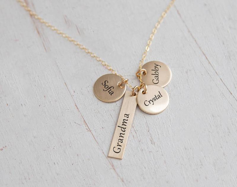 Personalisierter Großmutter Schmuck - Beste Nana Aller Zeiten Oma Halskette Mit Namen Geschenk Von Enkelkinder von Aloralinks