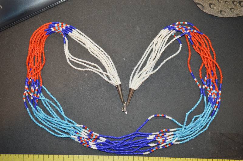 Schöne Multi-Strand | 10 Samen Perle Native Stil Halskette | 1050104 N3-1-04 von ReflectionsOtherSide