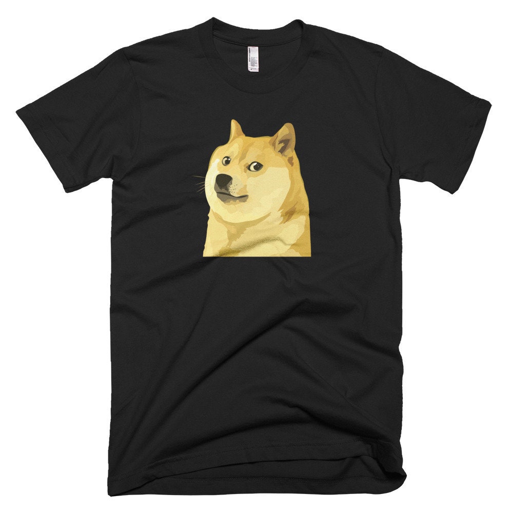 Doge Coin Shiba Inu Unisex Kurzärmeliges T-Shirt Made in The Usa von ReflektCo