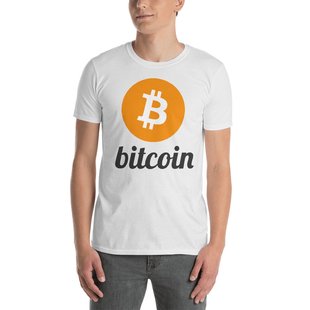 Herren Kurzarm Bitcoin Crypto Währung T-Shirt von ReflektCo