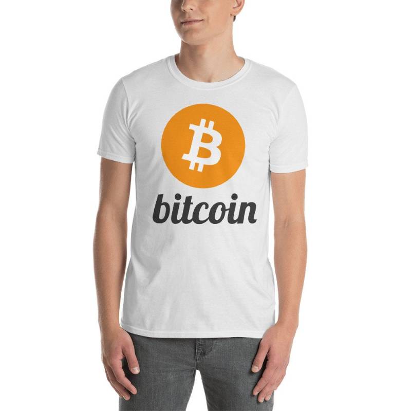 Herren Kurzarm Bitcoin Crypto Währung T-Shirt von ReflektCo