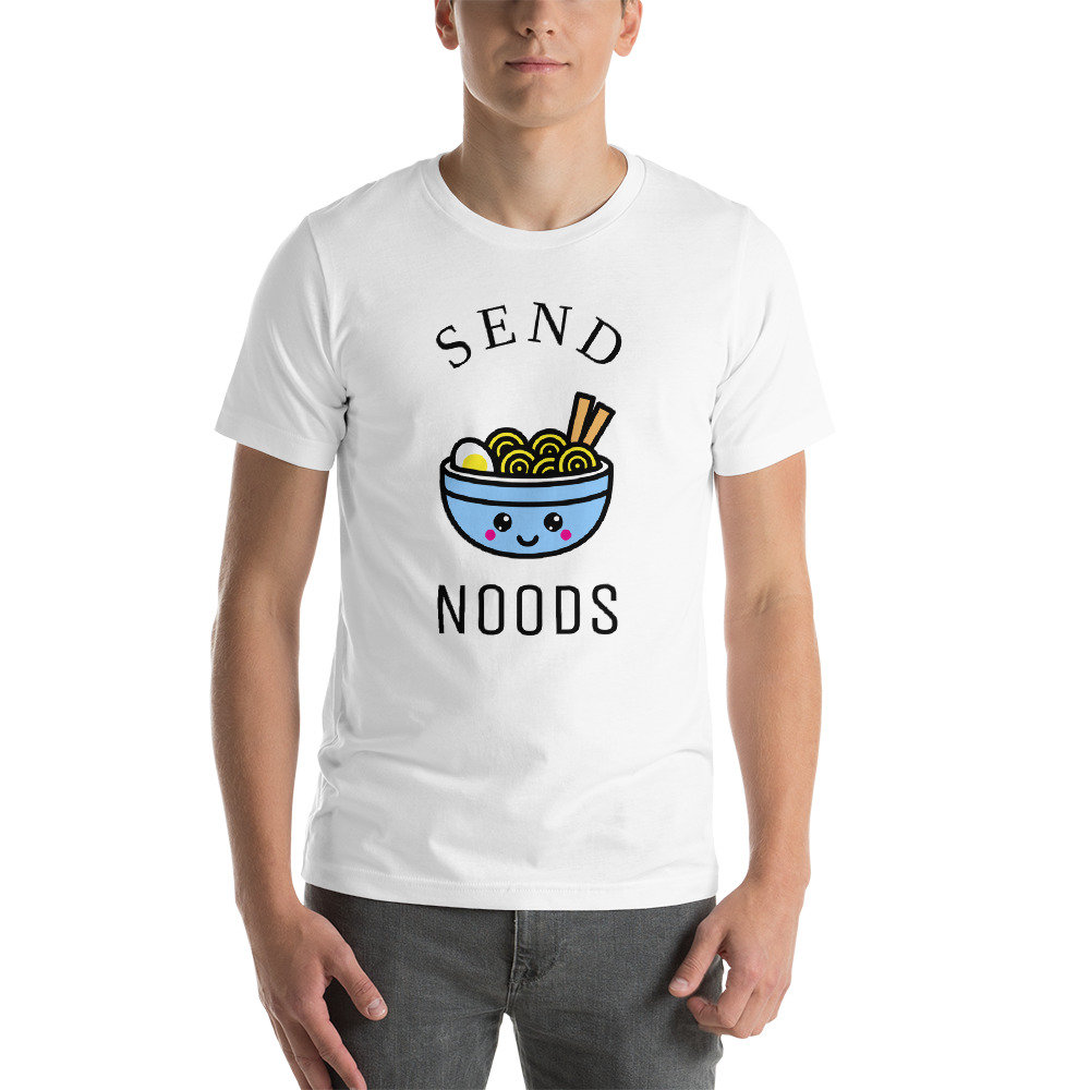 Herren Senden Noods | Nudeln Kurzarm T-Shirt von ReflektCo