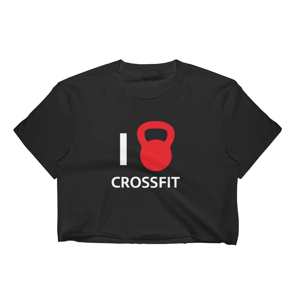 Ich Liebe Crossfit Frauen Crop Top, Hergestellt in Den Usa von ReflektCo