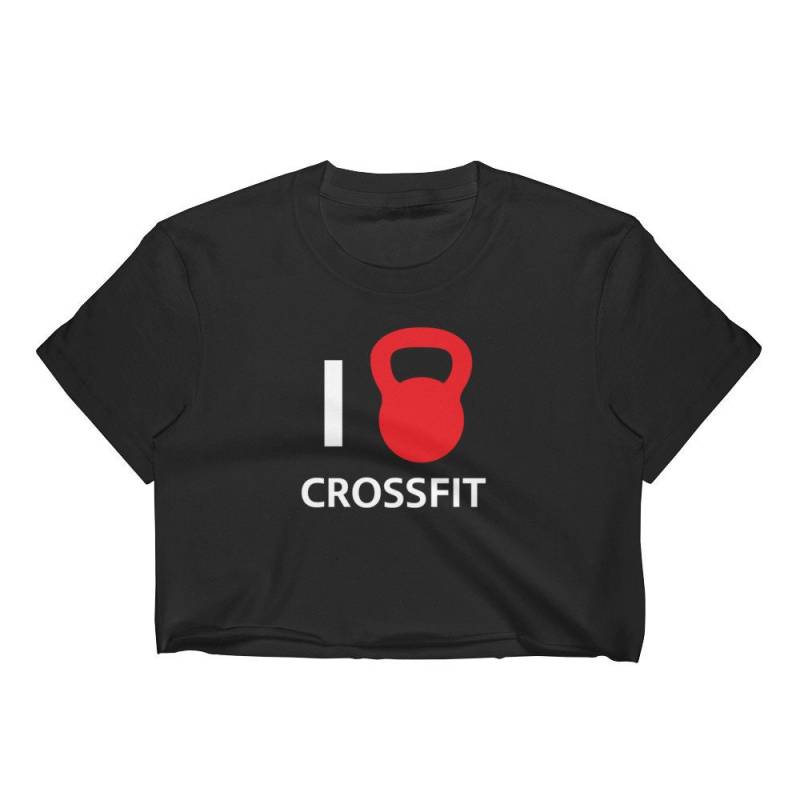 Ich Liebe Crossfit Frauen Crop Top, Hergestellt in Den Usa von ReflektCo
