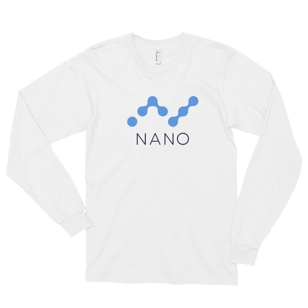 Nano Crypto Währung Langarm T-Shirt | Unisex Made in Usa von ReflektCo