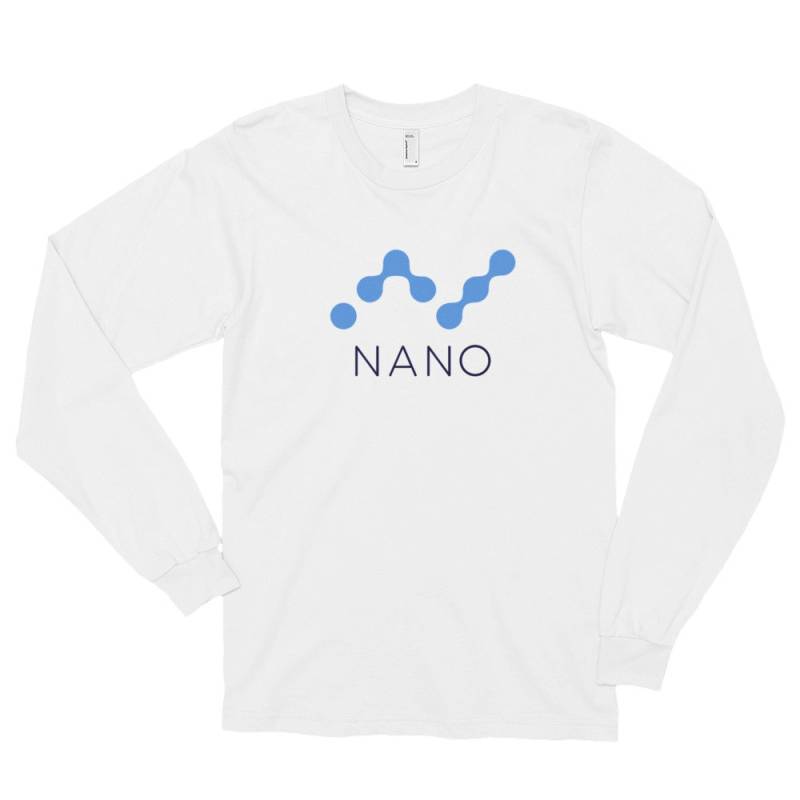 Nano Crypto Währung Langarm T-Shirt | Unisex Made in Usa von ReflektCo