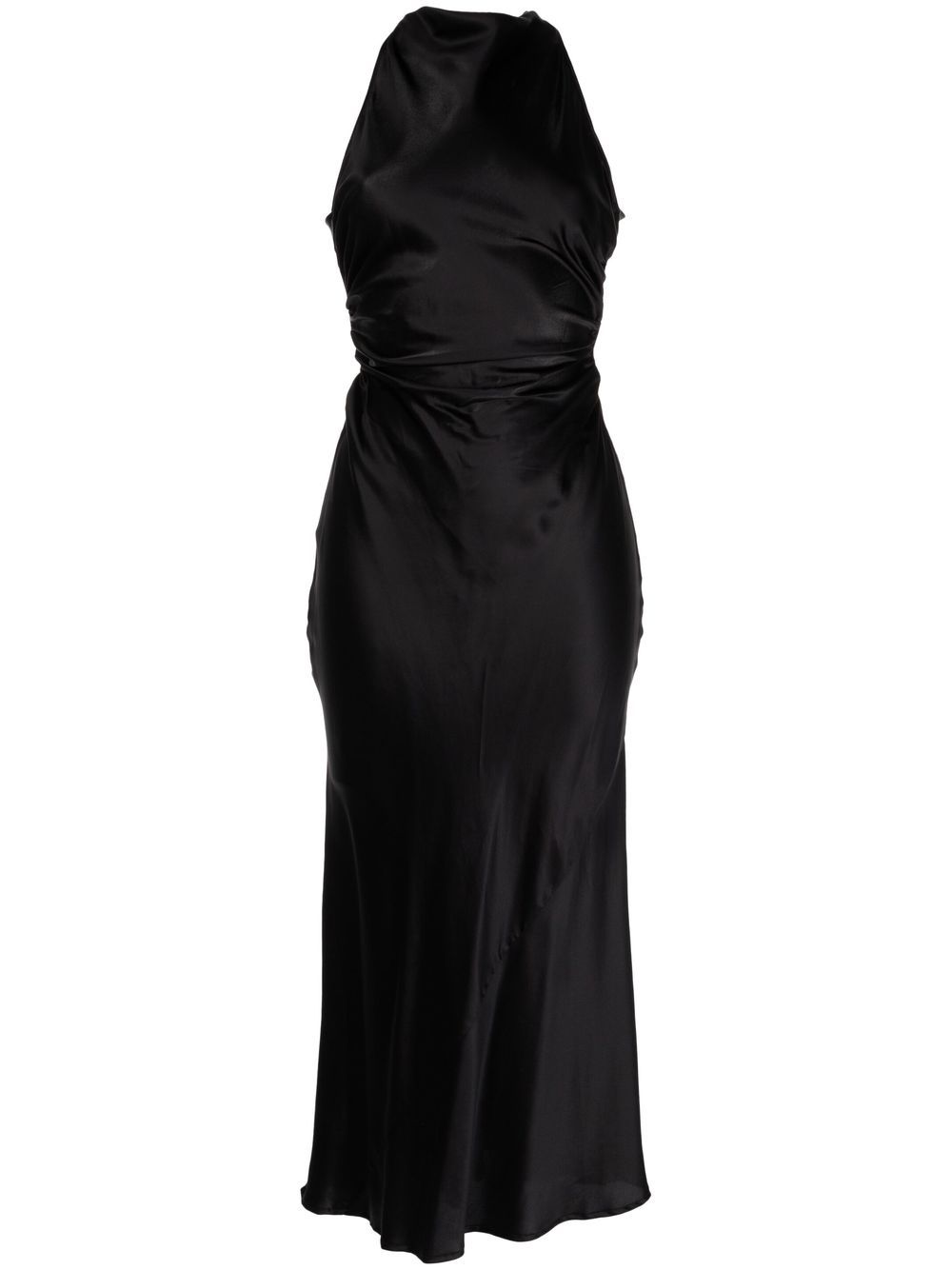 Reformation Casette Seidenkleid - Schwarz von Reformation