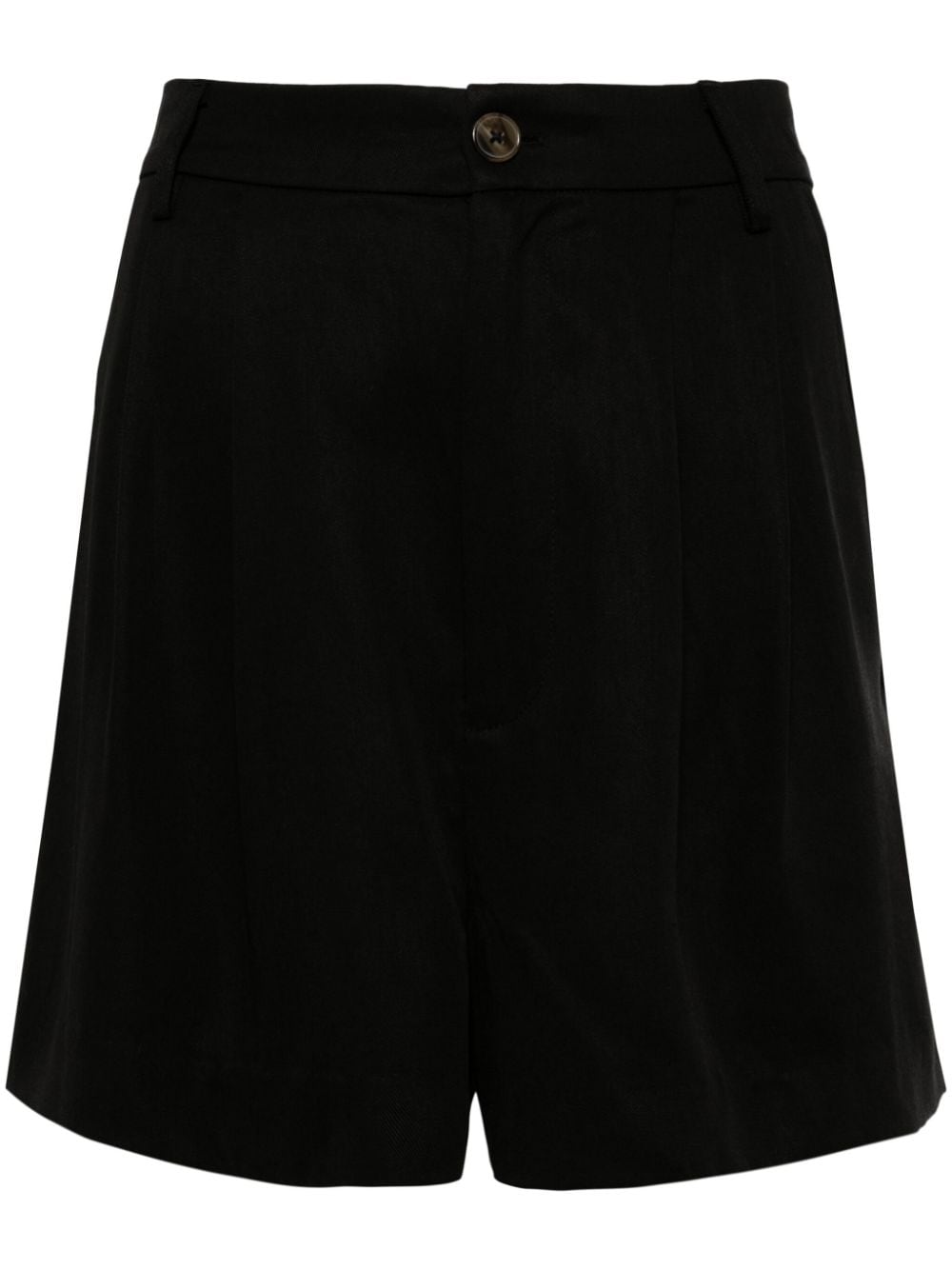 Reformation Hoch sitzende Lyocell Shorts - Schwarz von Reformation