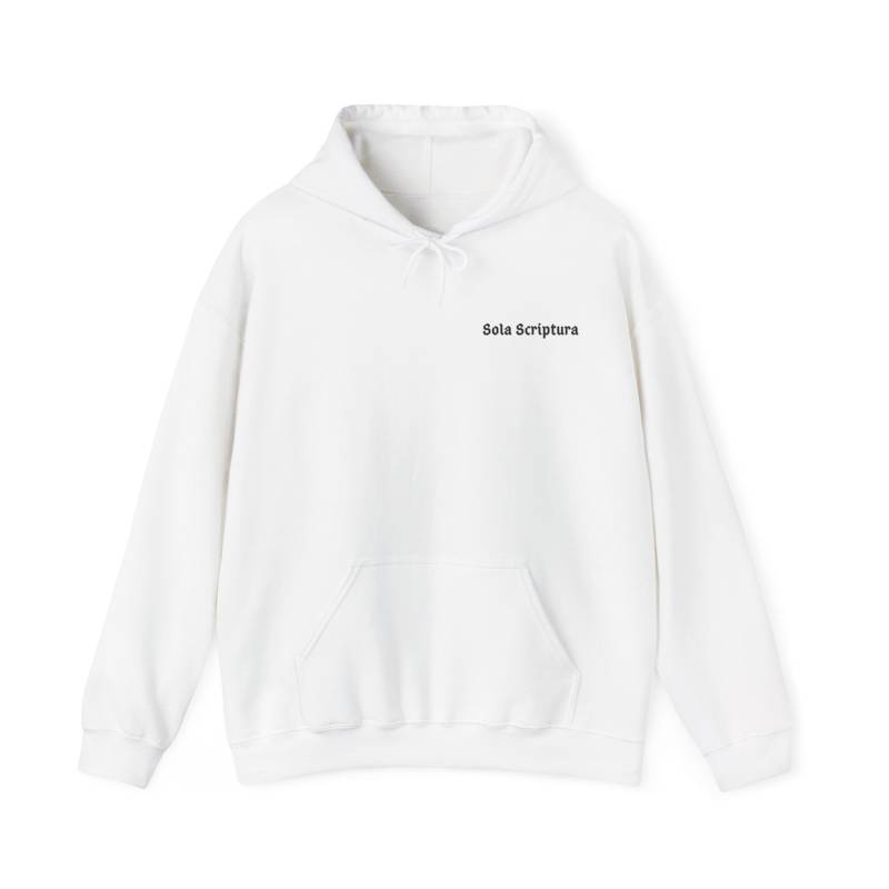 Sola Scriptura Edition Jedes Knie Wird Sich Beugen - Römer 12, 11 Unisex Hooded Sweatshirt, Christliches Christus Kyrios Sola Scriptura Edition Jedes Knie Wird Sich Beugen - Römer 12, 11 Unisex Hooded Sweatshirt, Christliches Christus Kyrios von ReformedStatements