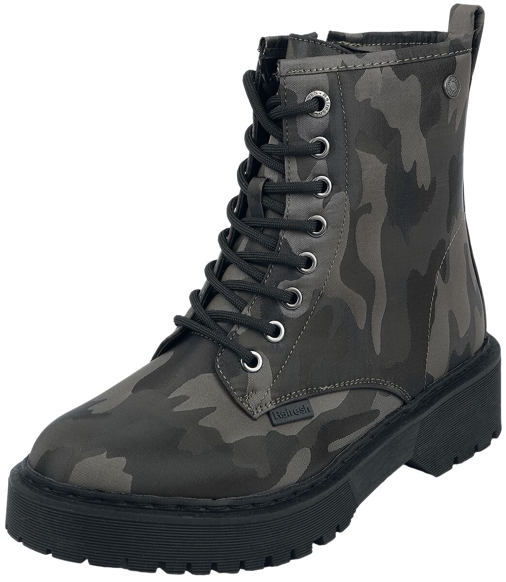 Refresh - Camouflage/Flecktarn Boot - Camo Boot - EU36 bis EU41 - für Damen - Größe EU38 - camouflage von Refresh