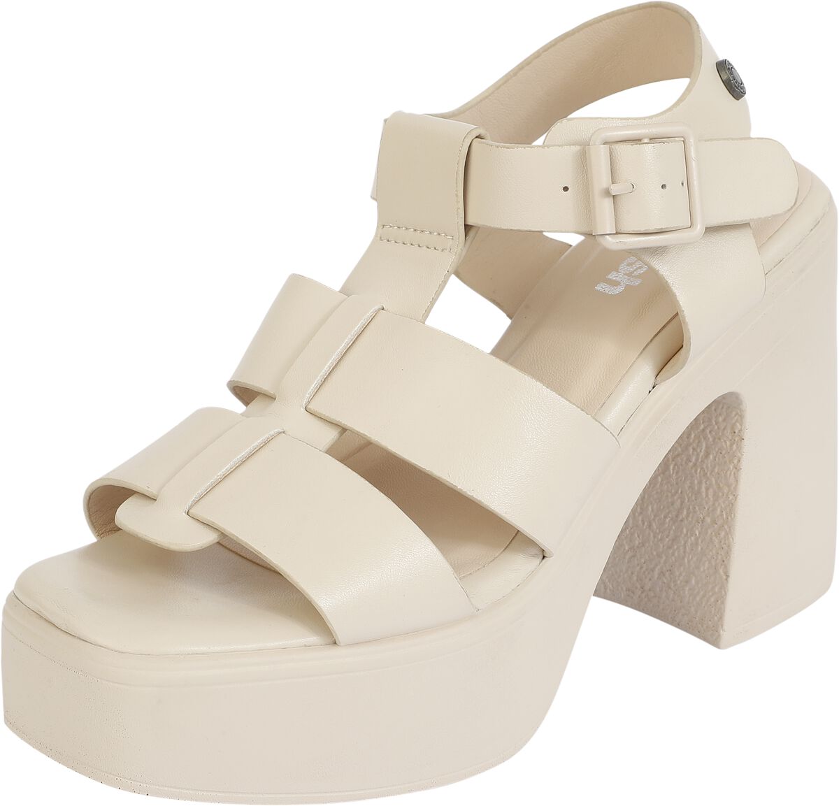 Refresh - Rockabilly High Heel - EU36 bis EU41 - für Damen - Größe EU36 - beige von Refresh