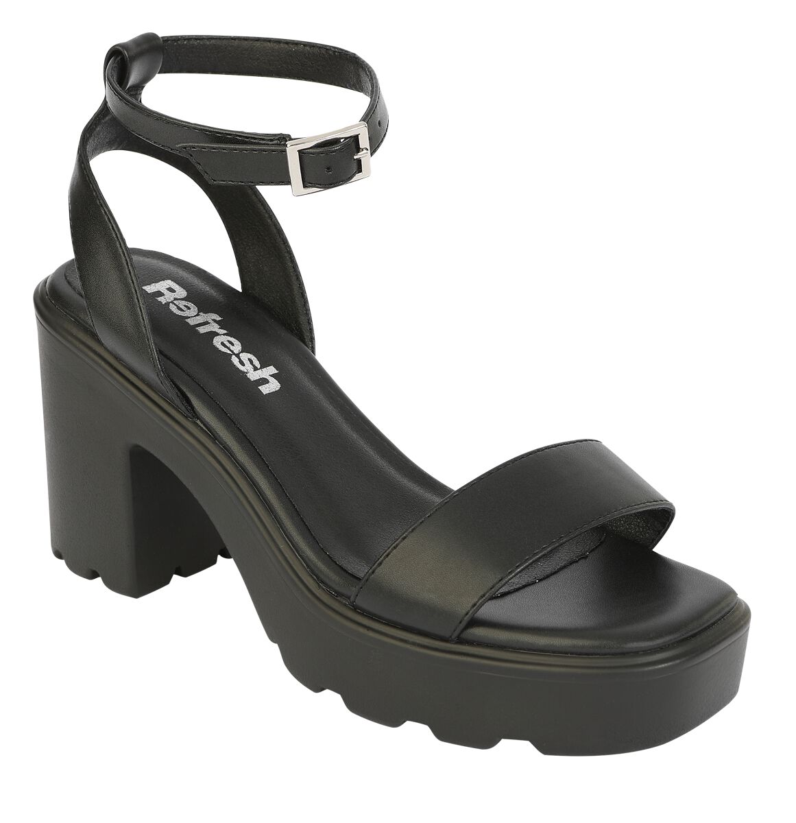 Refresh - Rockabilly High Heel - EU36 bis EU41 - für Damen - Größe EU37 - schwarz von Refresh