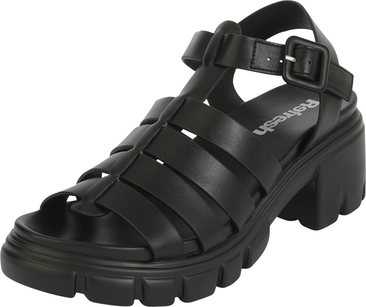Refresh - Rockabilly Sandale - Sandale mit Absatz - EU36 bis EU41 - für Damen - Größe EU37 - schwarz von Refresh