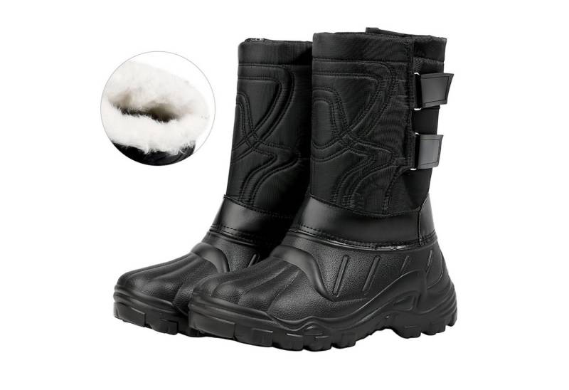 Refttenw Abnehmbare Plüsch-Warmschuhe,Winter Outdoor Schneestiefel,Rutschfest Winterstiefel von Refttenw