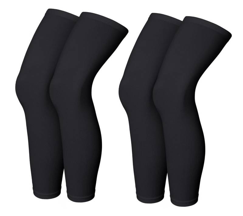 Refttenw Bandage Lang Kompression Beinärmel Sport Kompressionsstrümpfe UV Sonnenschutz (Paar, 2er Set), Hochelastische und Atmungsaktive von Refttenw