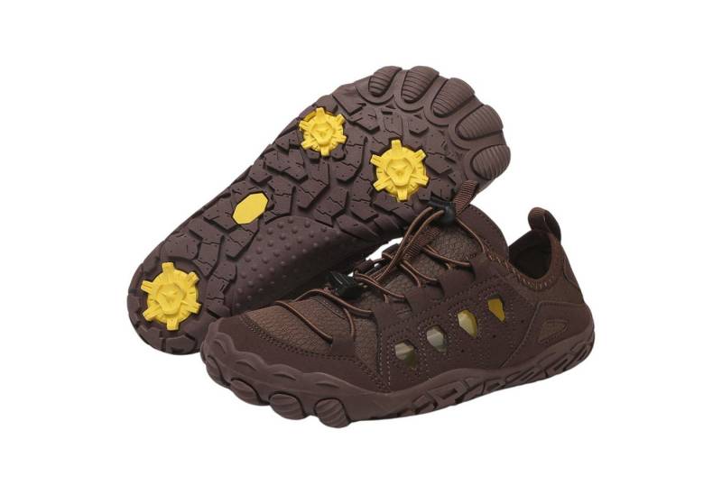 Refttenw Barfußschuhe Herren Damen Strandschuhe Atmungsaktiv Rutschfest Leicht Wasserschuh Schnell trocknende Wasserschuhe mit großer Lochdrainage von Refttenw