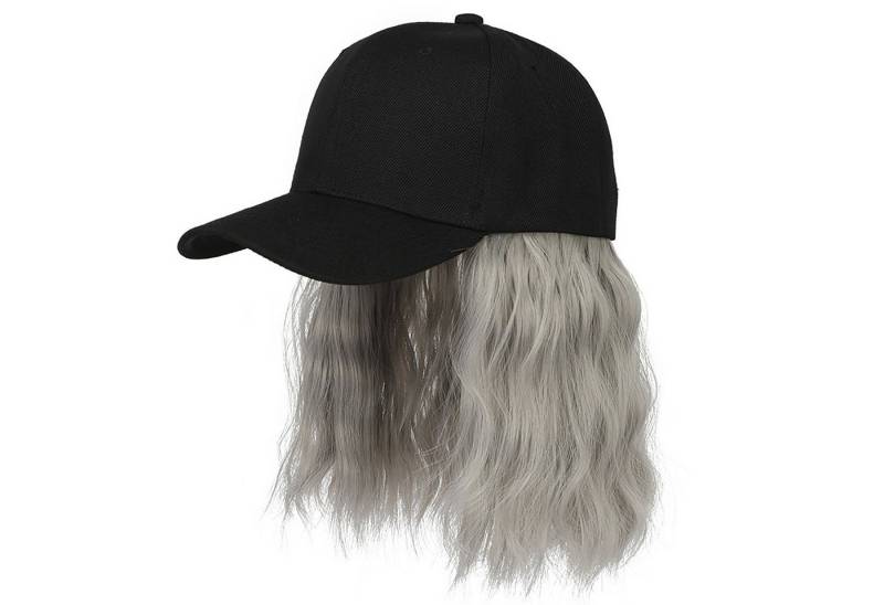 Refttenw Baseball Cap Verstellbare Baseballkappen-Perücke, Modische Perückenkappe von Refttenw