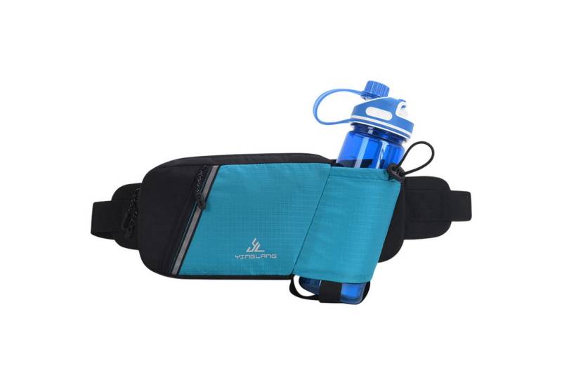 Refttenw Bauchtasche Sport-Hüfttasche,Bergsteigen Wasserflasche Hüfttasche,reflektierend, Bietet Platz für eine Wasserflasche mit einem Durchmesser von 8 cm von Refttenw