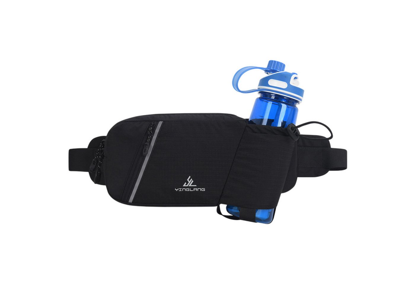 Refttenw Bauchtasche Sport-Hüfttasche,Bergsteigen Wasserflasche Hüfttasche,reflektierend, Bietet Platz für eine Wasserflasche mit einem Durchmesser von 8 cm von Refttenw