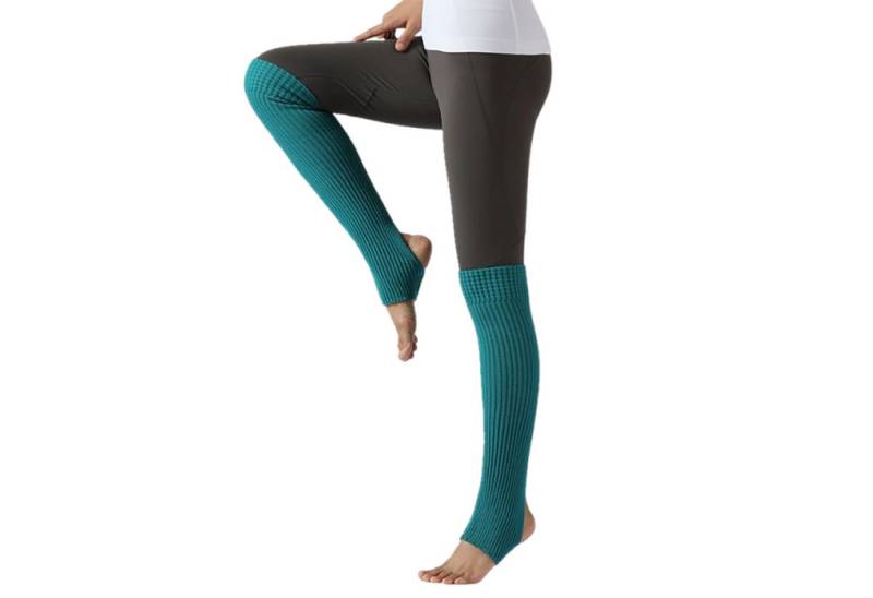 Refttenw Beinstulpen Beinstrümpfe mit Fersenloch Winter gestrickt Kniestrumpf 55cm Kniestrumpf von Refttenw