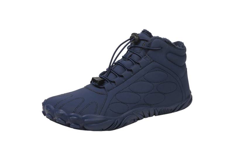 Refttenw Damen Herren Winter Rutschfeste Wanderschuhe mit Plüsch Gefüttert Barfußschuh von Refttenw