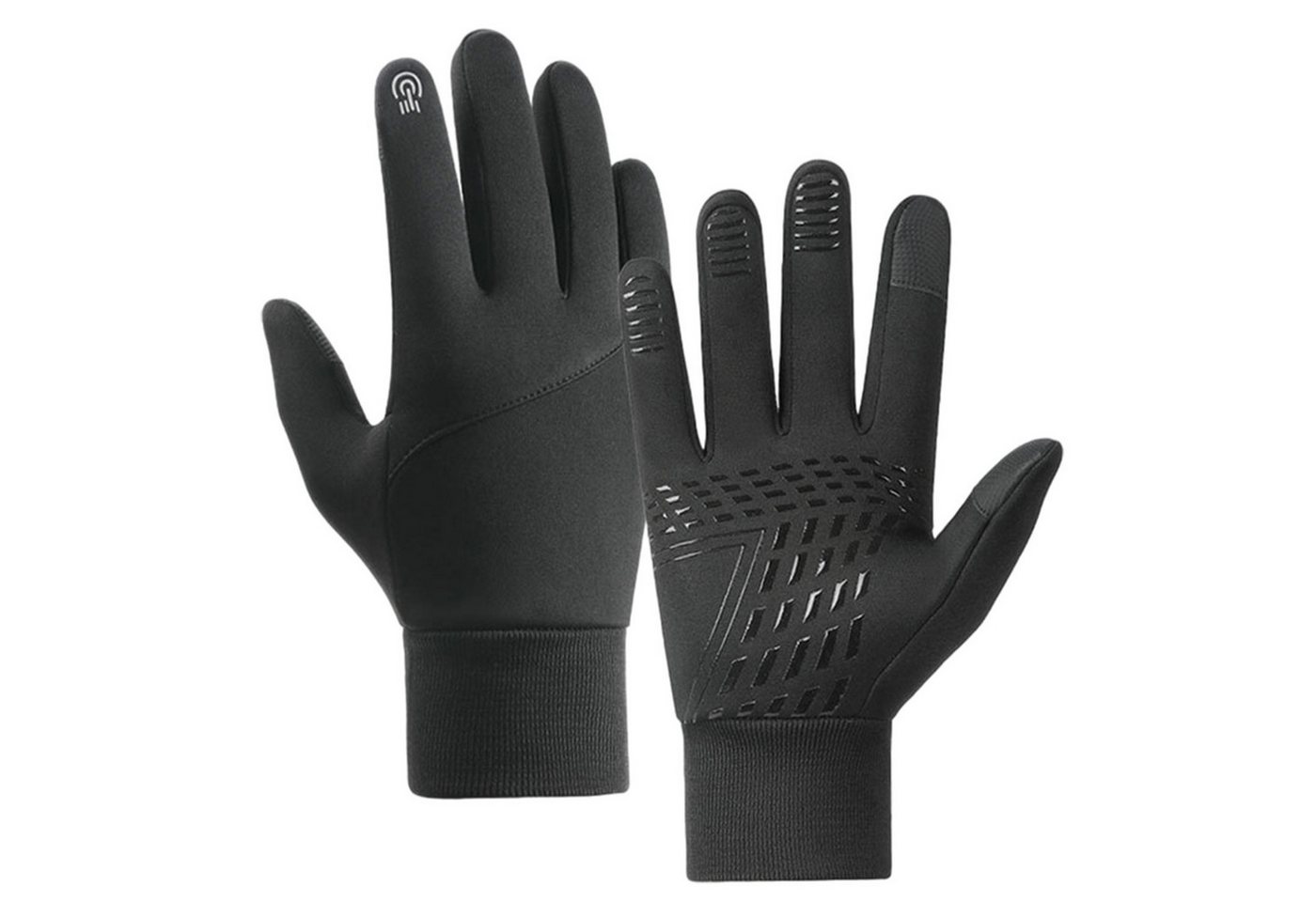 Refttenw Fahrradhandschuhe Wasserabweisend Winter Touchscreen Thermo-Handschuhe Warm Plüsch Fahrradhandschuh Refttenw Fahrradhandschuhe Wasserabweisend Winter Touchscreen Thermo-Handschuhe Warm Plüsch Fahrradhandschuh von Refttenw