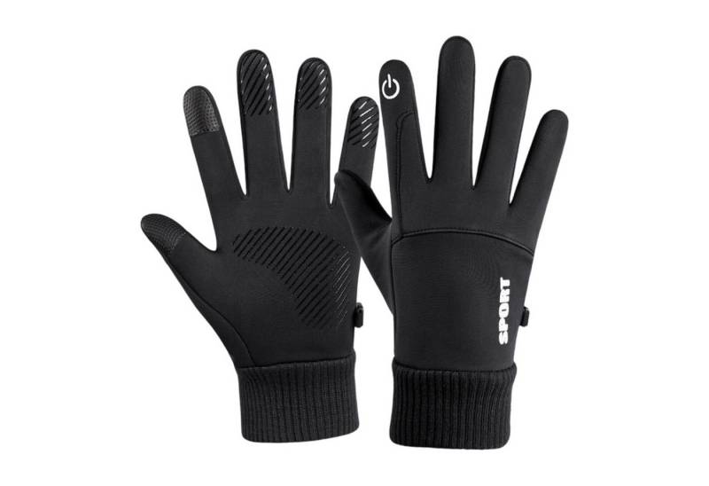 Refttenw Fahrradhandschuhe Herren Handschuhe Damen - Wasserabweisend, Warme & Touchscreen Laufhandschuhe - Winddichte & Rutschfest von Refttenw
